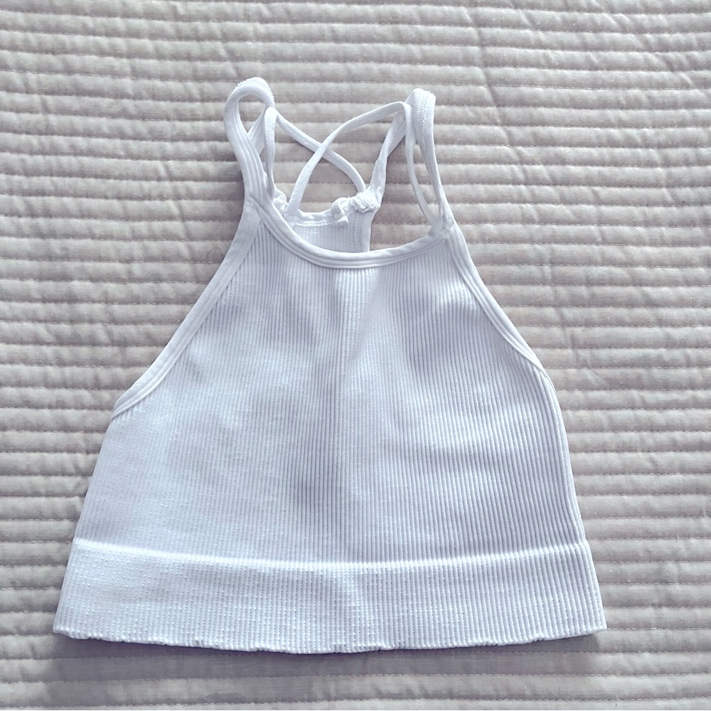We The Free intimately White Textured Tank Top size m/l